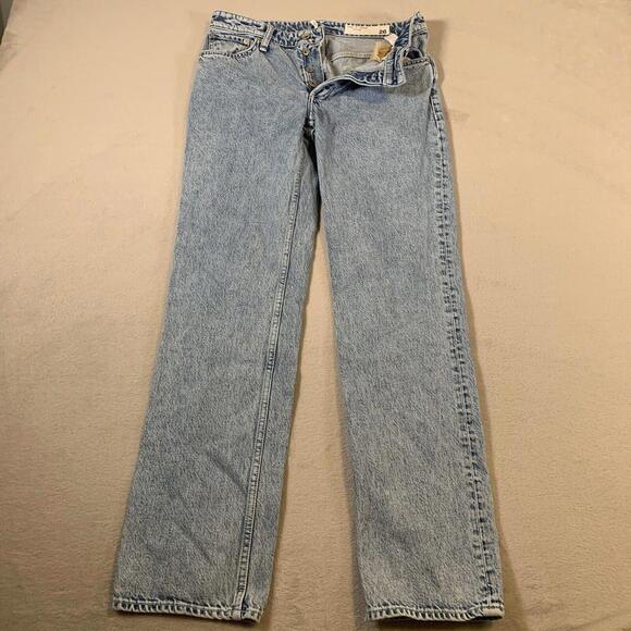 Rag & Bone Jeans Womens 26 Button Fly‎ Low Rise Piper Straight Leg Light Wash - Picture 1 of 9